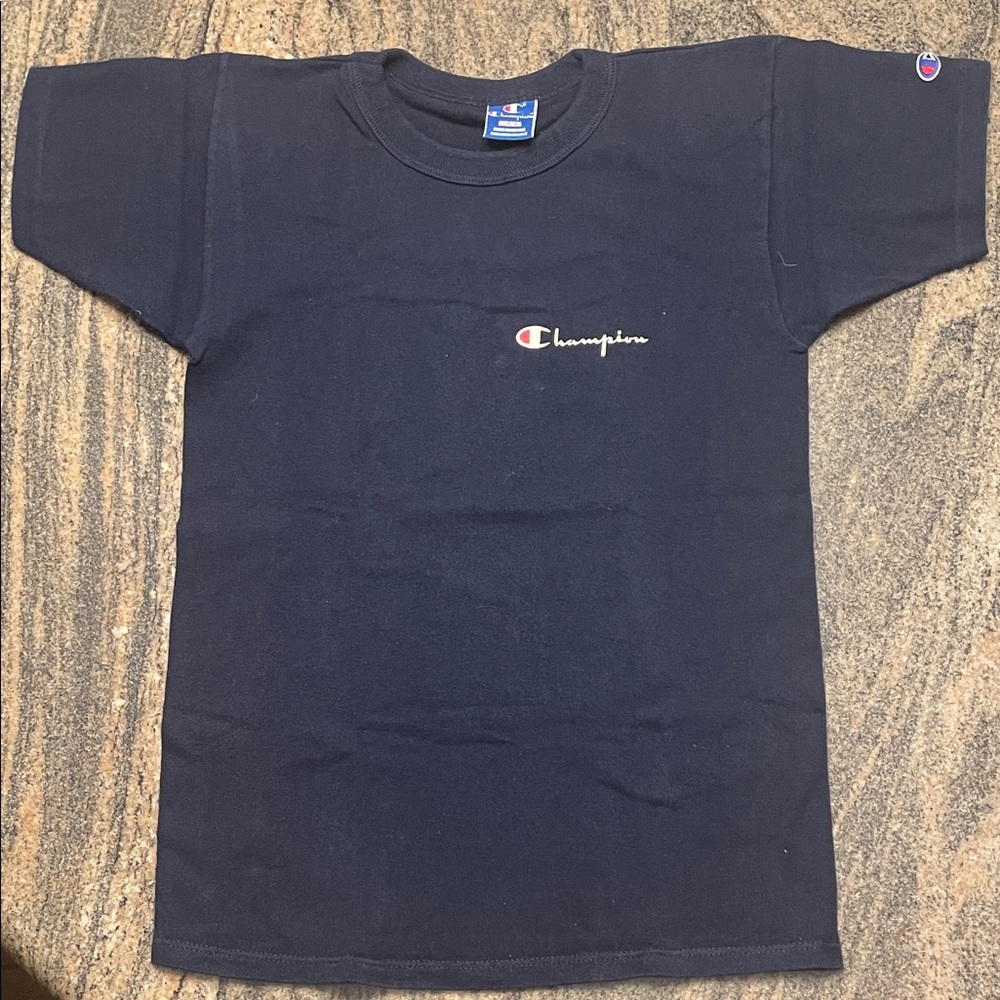 Champion Kids Dark Blue Short Sleeve Tee